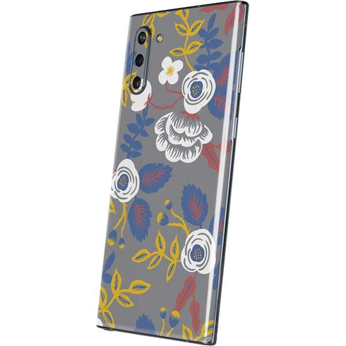 Autumn Grey Floral Galaxy Note 10 Skin
